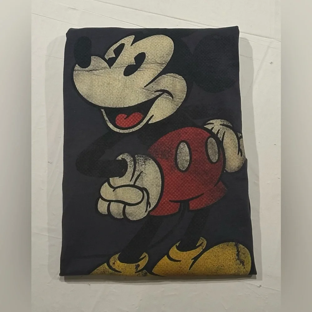 Vintage Disney Mickey Mouse Men’s T-Shirt Size (L) Large Navy - Picture 3 of 4